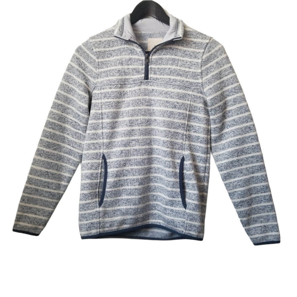 Thread & Supply women's quarter zip striped sweater